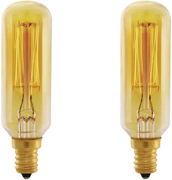 Feit Electric 40-Watt T8 Dimmable Incandescent Amber Vintage Edison Light Bulb