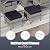 Tangkula 7 Pieces Patio Dining Furniture Set, Outdoor PE Rattan Sectional Sofa Set with Soft Cushions, Ottomans and Tempered Glass Table, Wicker Conversation Set (Mix Gray + Black)
