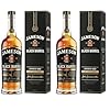 Jameson Black Barrel Blended Irish Whiskey with Giftbox | 40% ABV | 70CL | Triple Distilled Irish Whiskey | Single Malt and Small Batch Grain Blended Whiskey | Notes of Spices and Vanilla (Pack of 2) – Jameson