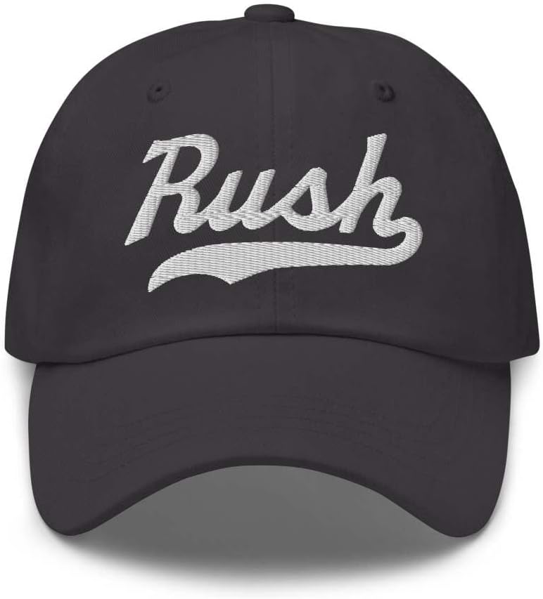 Rush Hat Rush Baseball Hat Personalized Custom Last Name Cap Family Name Headwear Surname Cap Gift Unisex Adjustable