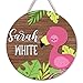 Hyturtle Personalised Flamingo Bedroom Door Sign, Kids Bedroom Door Hanger, kids door sign-custom name-kids gift-baby gift-rainbow baby
