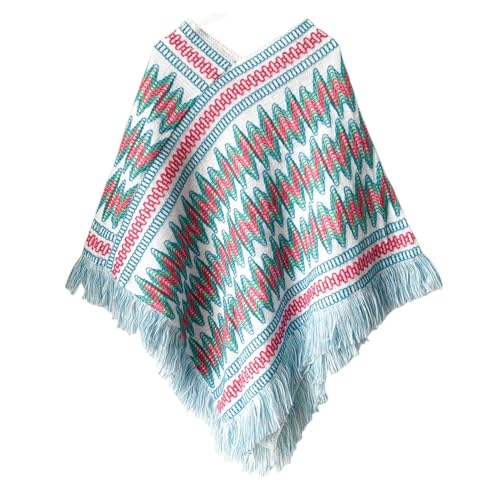 Image of Women's V Neck Poncho Soft Cape Fashion Off The Shoulder Knit Sweater Spring Loose Convertible Knitwear