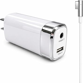 Mac Book Pro Charger 60W 45W L-Tip Mag 1 Power Adapter, Compatible with Mac Book Pro 13 inch/Mac Book Air 11-13 inch Before Mid 2012 Models