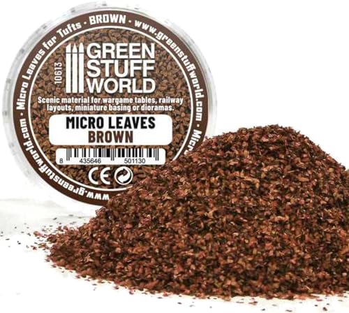 Micro Leaves Brown feuilles miniatures marron pour recréer un sous-bois d'automne