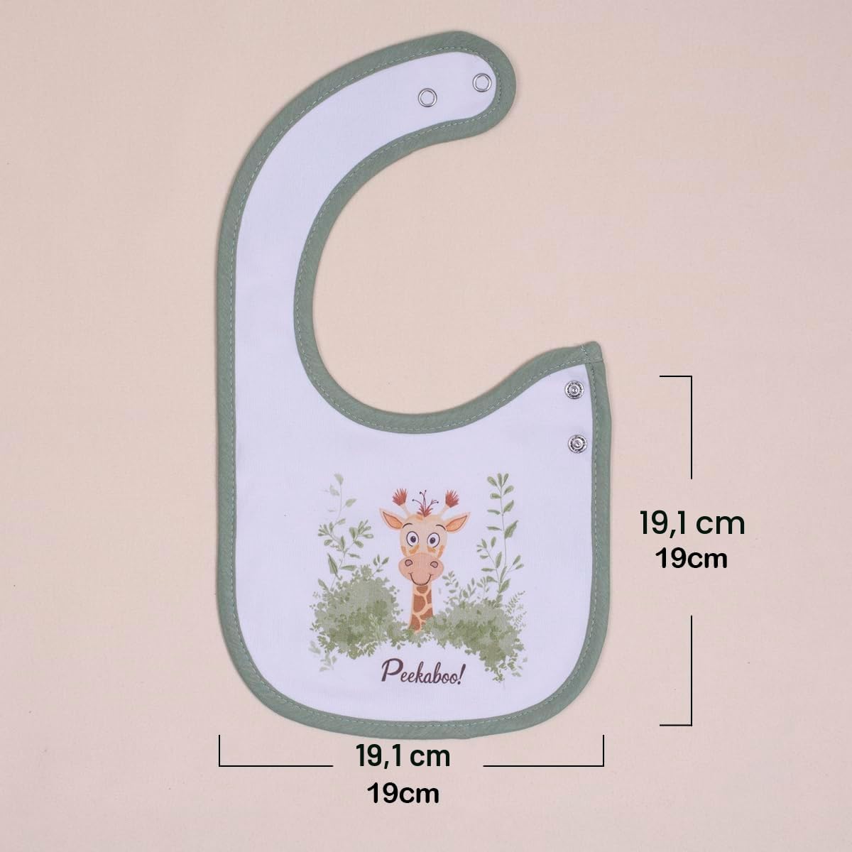 Lot de 6 bavoirs imperméables en coton avec imprimé animal et fleurs pour filles et garçons pour baver et manger avec boutons réglables