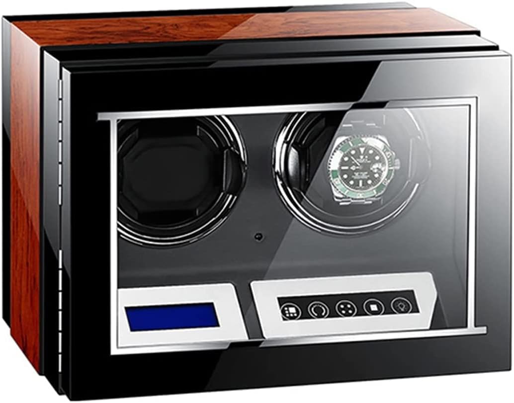 Watch Winder Box Watch Shaker Quiet Motor Watch Storage Case Adjustable Watch Winder AC Adapter Watch Winder Display Watch Box Case Watch Storage,