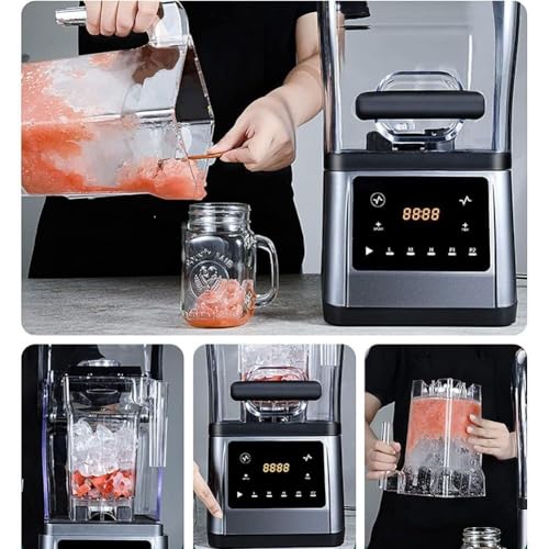 Professional Countertop Blender, 2200W Commercial Multi-Speed Smoothie Maker, 1.6L Large Capacity, 9 Adjustable Modes for Smoothies, Ice and Frozen Fruits - Image 6