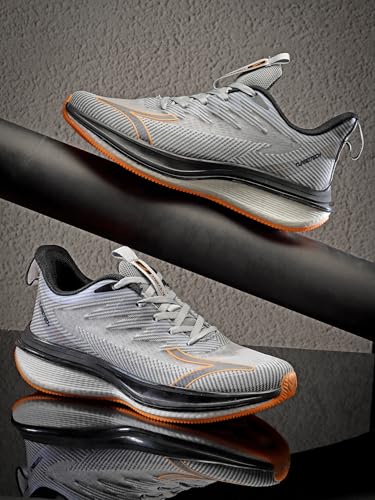 Image of Action | Athleo | TURBO-302 | Men's | Lace-Up | Running | Shoes | Trendy | Lightweight | Comfortable | Durable | Sports | Shoes