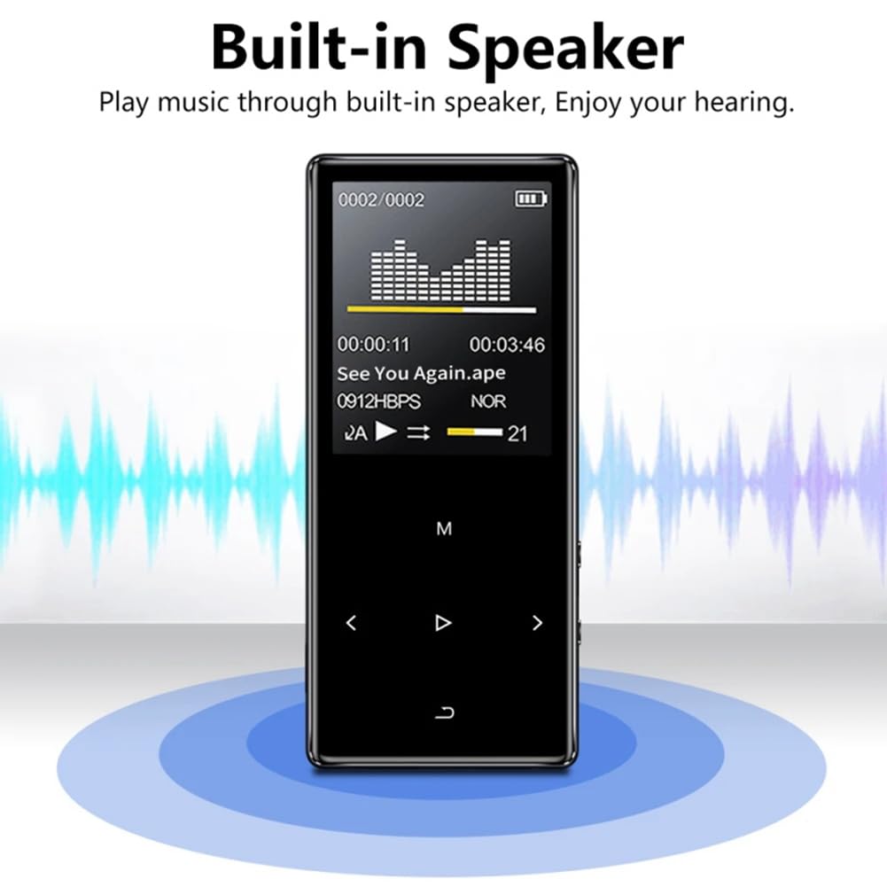X2 Prend en Charge Le Lecteur MP3 sans Perte Bluetooth 4.2, Baladeur Audio Portable HiFi 40 Go avec Radio FM, Enregistreur Vocal EBook, Fabrication Soignée et
