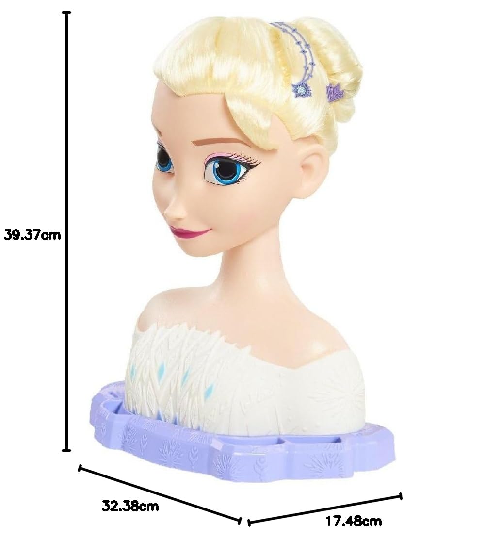 Disney’s Frozen 2 Deluxe Elsa the Snow Queen Styling Head, 17-pieces