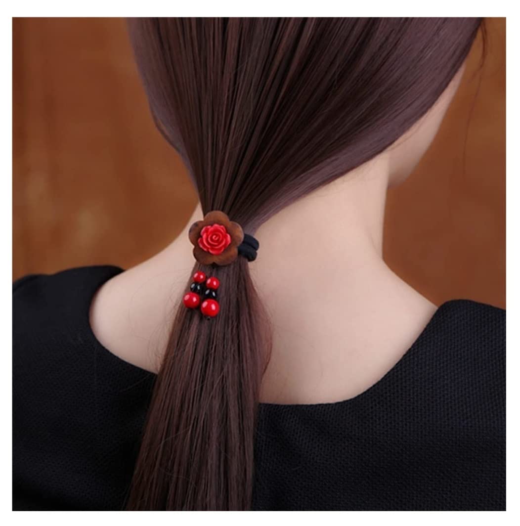 Scrunchies Per Capelli Scrunchies Per Capelli A Fiore Fasce Elastiche Per Cravatte Porta Cavallo Accessori Per Elastici Per Coda Di Cavallo