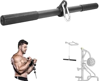 LAT Straight Bar Pull Down Bar - Exercise Pulldown Rod for LAT Lifting Cable Machine Lifting Pulley System Triceps Arm Strength Training