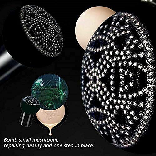 Sunisa CC and BB Cream Air Cushion Natural Foundation Korean Mushroom Head CC Cream Concealer Whitening Cosmetic Waterproof Brighten Face Base Tone Foundation (20 g)