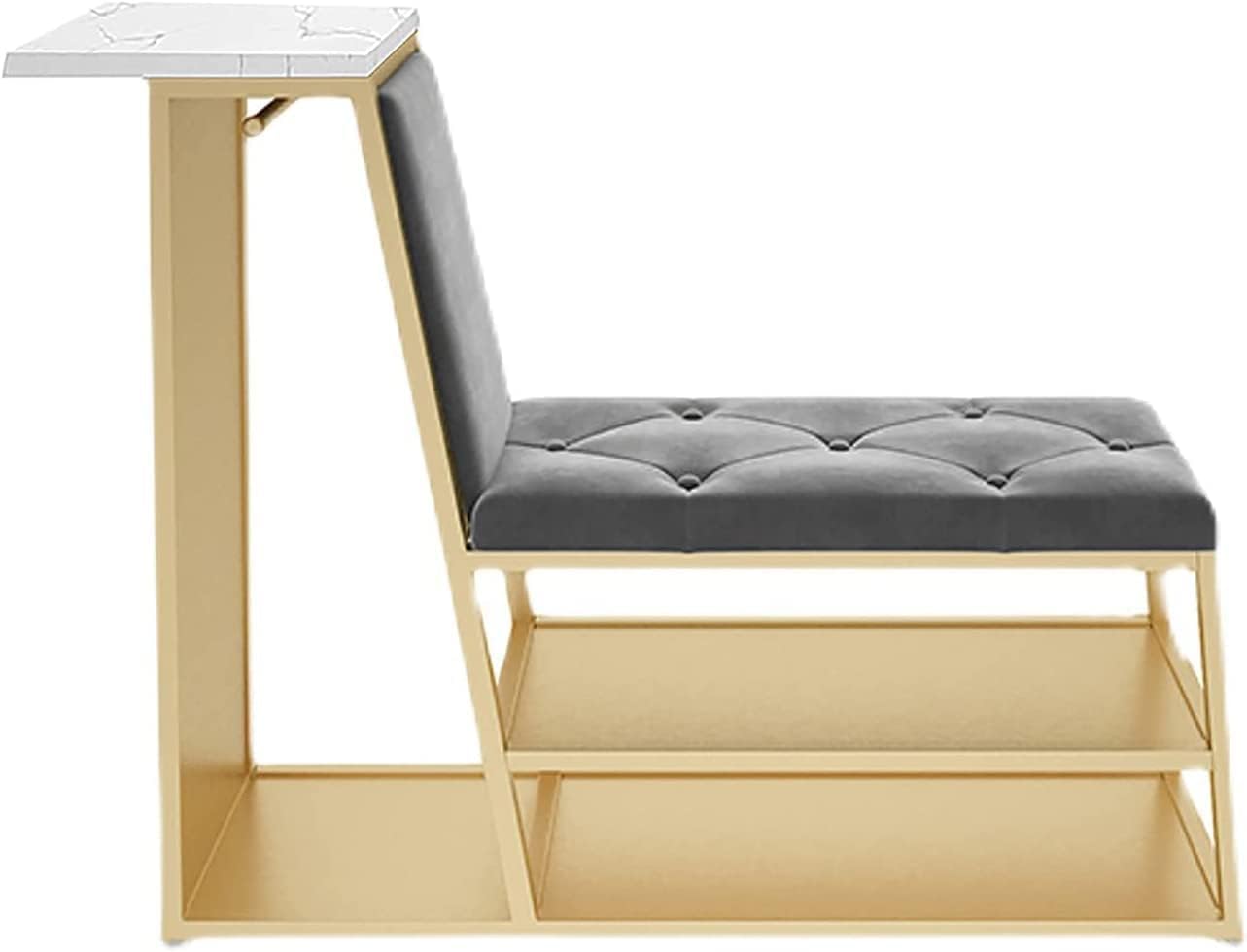 Rangement élégant pour chaussures et banc nordique rembourré de qualité