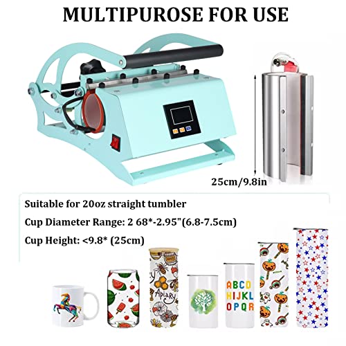 Máquina termofijadora para vasos 20oz con sublimación miniatura 6