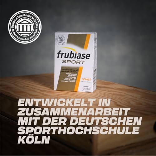 frubiase SPORT Orange - Isotonisches Sportgetränk - Elektrolyte, hochdosierte Mineralstoffe, Multivitamine, Spurenelemente- zur Unterstützung der Leistungsfähigkeit & Regeneration-20 Brausetabletten