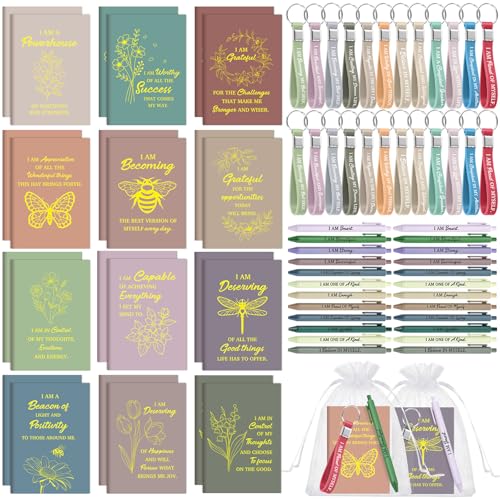 Cadeaux de fête de motivation Mooliwe 12 carnets de gratitude et accessoires