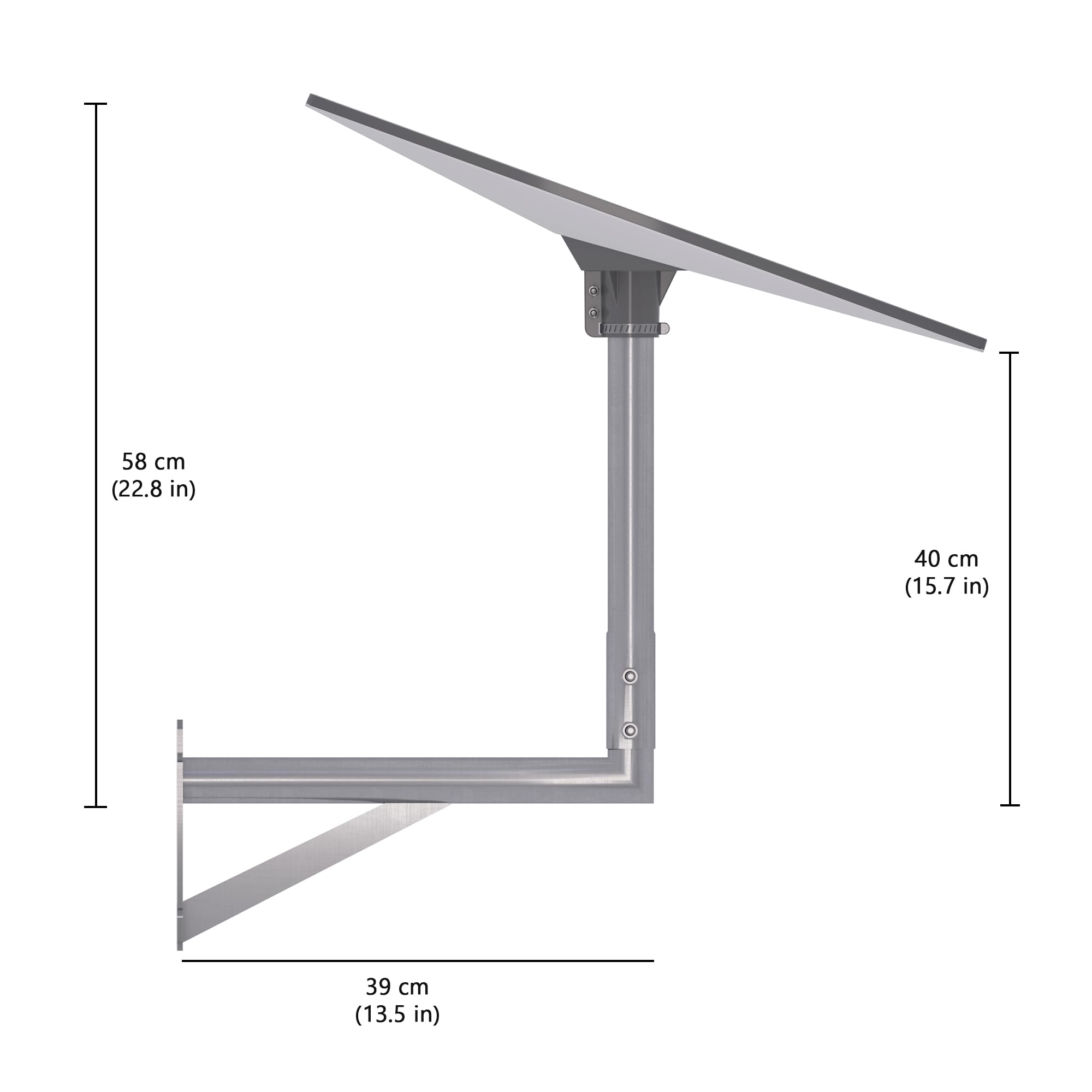 Supporto da parete lungo per antenna Starlink Standard 4/4X