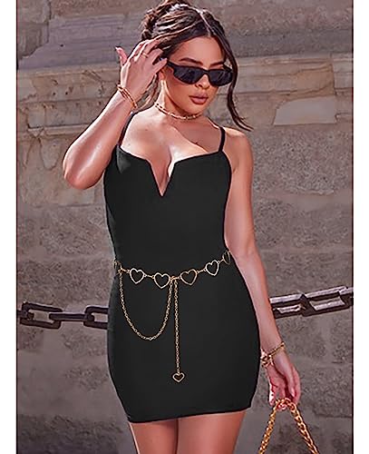 Metal Waist Chain Women - Love Hearts Pendant Adjustable Link Belt3