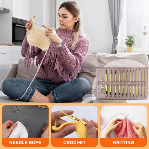 Crochets tunisiens LetCart pour créer des tapis faits maison confortablement