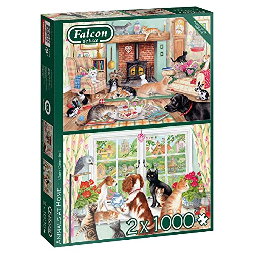 Jumbo- Animali a casa Puzzle, Multicolore, 11318