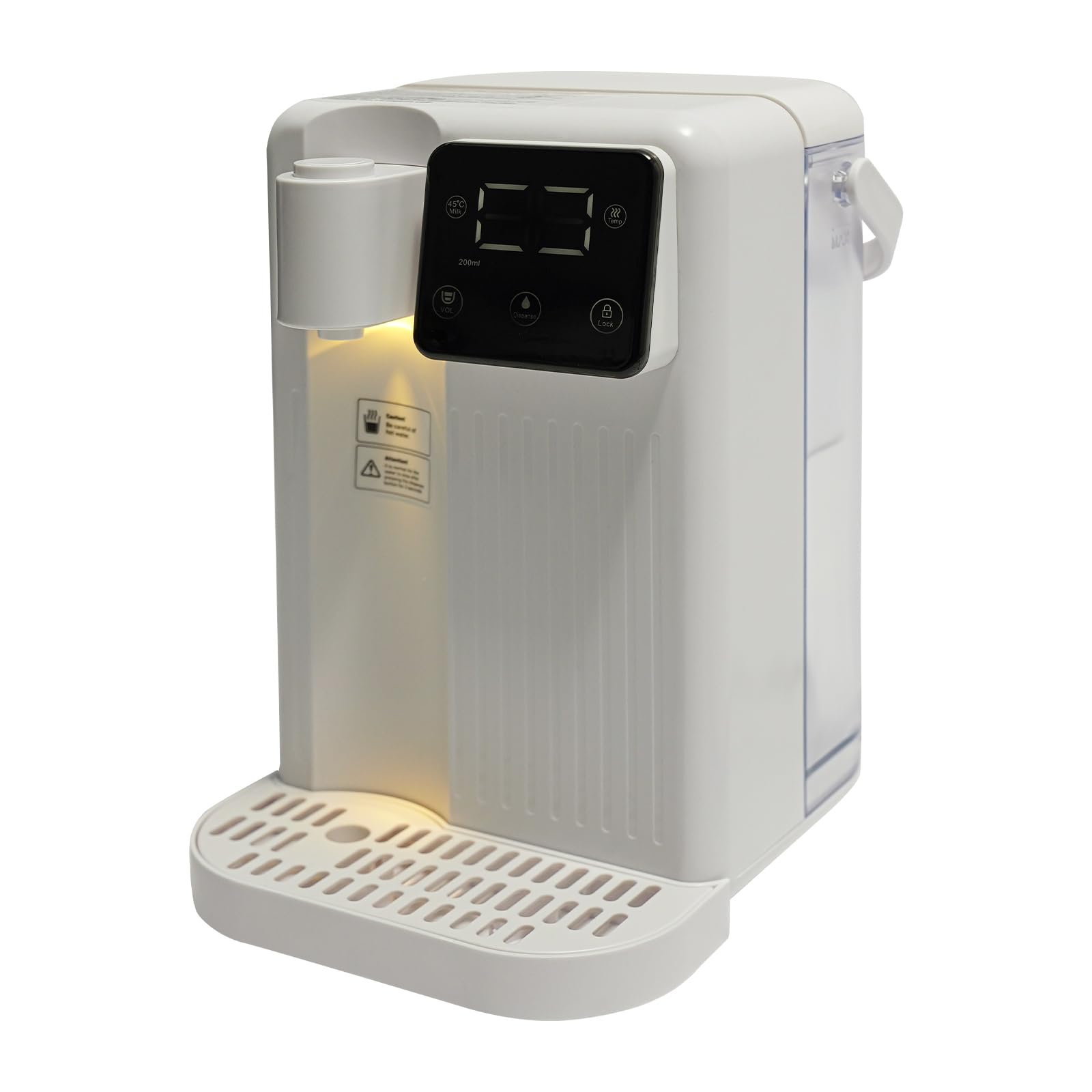Dispenser di acqua calda, 3 l, distributore di acqua calda istantaneo, temperatura regolabile, per casa, ufficio (bianco)