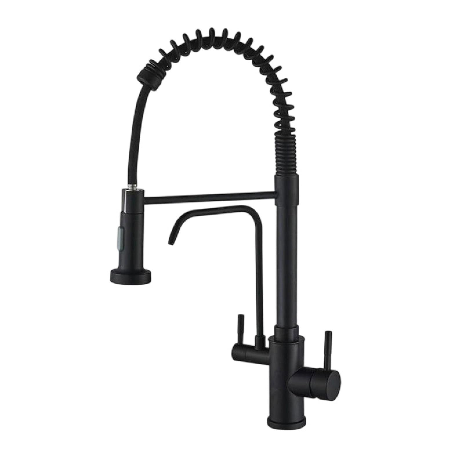 Kitchen Pull-Out Stainless Steel Hot and Cold Water Purification Rotating Faucet
