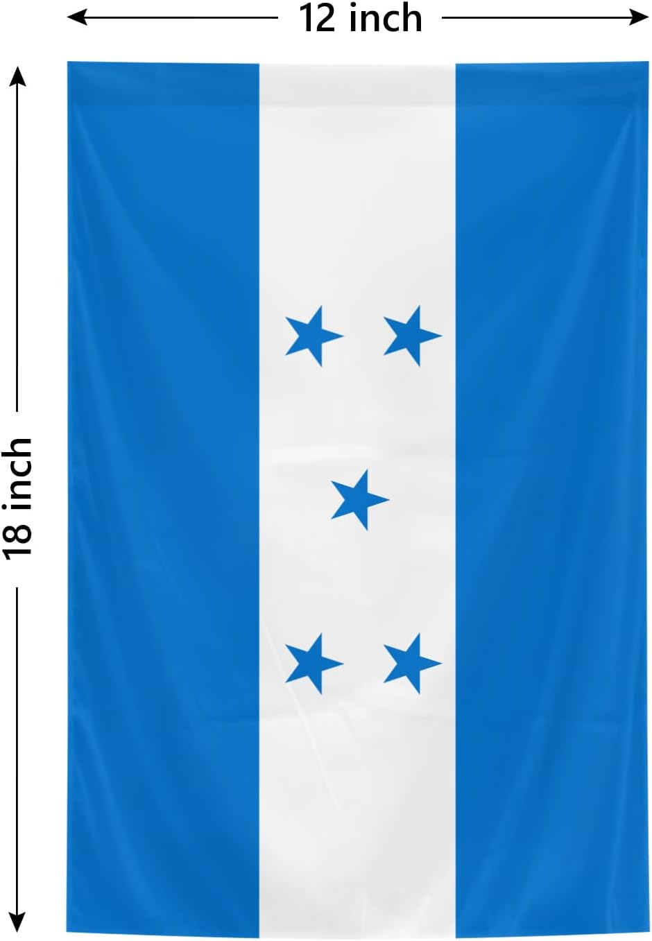 Honduras Flags 12 x 18 Inches Double Sided Polyester Garden Flags Vivid Color for Indoor and Outdoor Yard Garden Street Decorations - Image 2