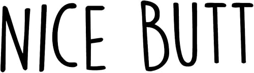 Miniatura 4 de Calcomanía de vinilo para pared, bonito trasero, 3.5 x 12 pulgadas, linda y sarcástica divertida cita de broma para dormitorio, armario, espejo,