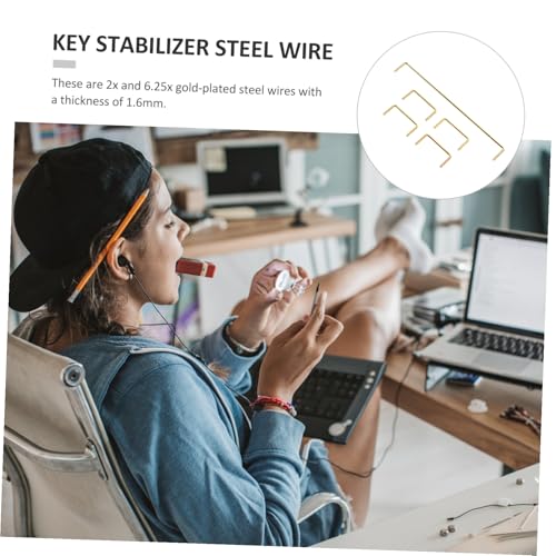 SHOWERORO 1Set Cable Satélite de Acero para Teclados Mecánicos, Estabilidad Mejorada y Experiencia de Escritura Compatible con Varias Partes, Desempeño Duradero miniatura 4