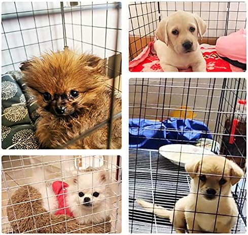 Pet Cages Indoor Enclosure Detachable Metal Wire Kennels Crate Large Extra Exercise Place Cage，Indoor Cat Playpen - Easy to Clean Cat Cages & Kennels, Ferret & Dog Crates, Perfect Exercise E