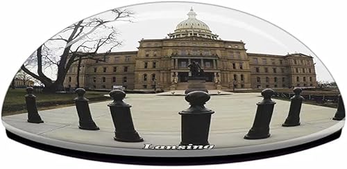 Miniatura 3 de Lansing Michigan State Capitol Michigan USA - Imán para nevera, regalo de viaje, colección de recuerdo, cristal 3D