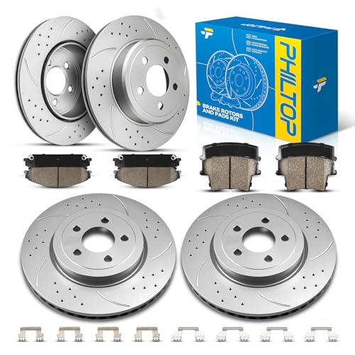 PHILTOP Front & Rear Brake Kit For 2006-2010, 2012-2018 2020