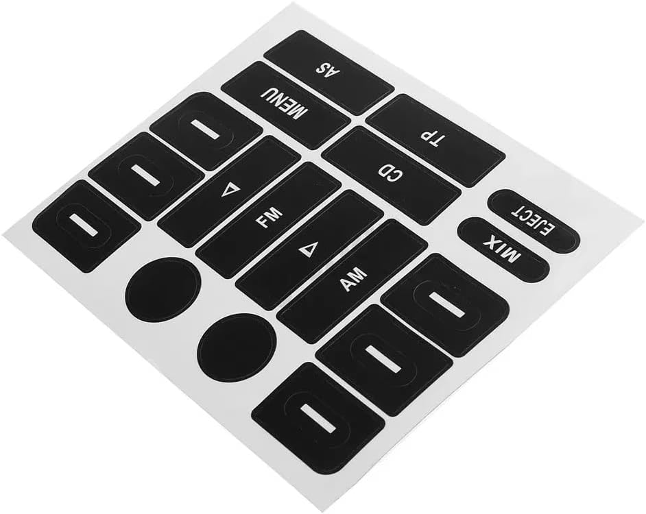 Car Interior Decoration Compatible with VW for Golf MK5 for Passat Radio Button Repair Sticker Radio Knobs Repair Sticker Worn Button