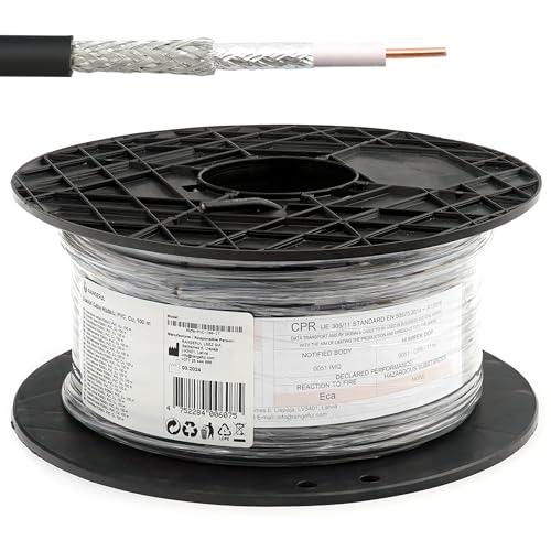 Câble coaxial RG58 100m RANGEFUL 50 Ohm pour antenne extension wifi routeur 4G 5G