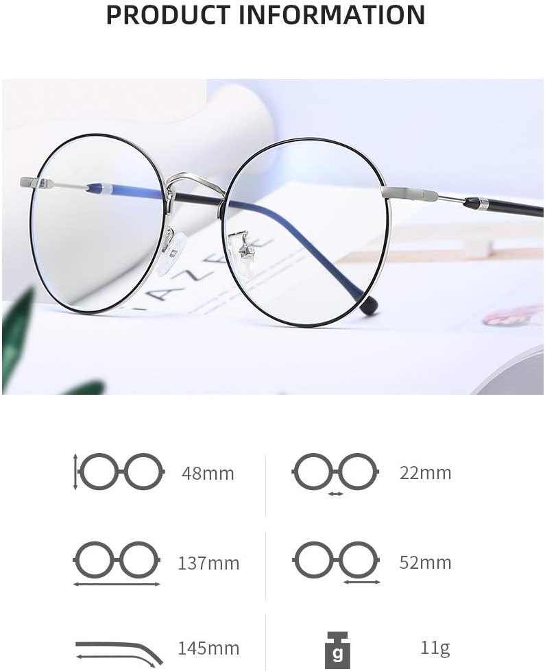 Occhiali Anti Luce Blu DAUCO - Montatura Metallica Quadrata, Protezione 31%, Per Computer E Device Digitali - Foto 6