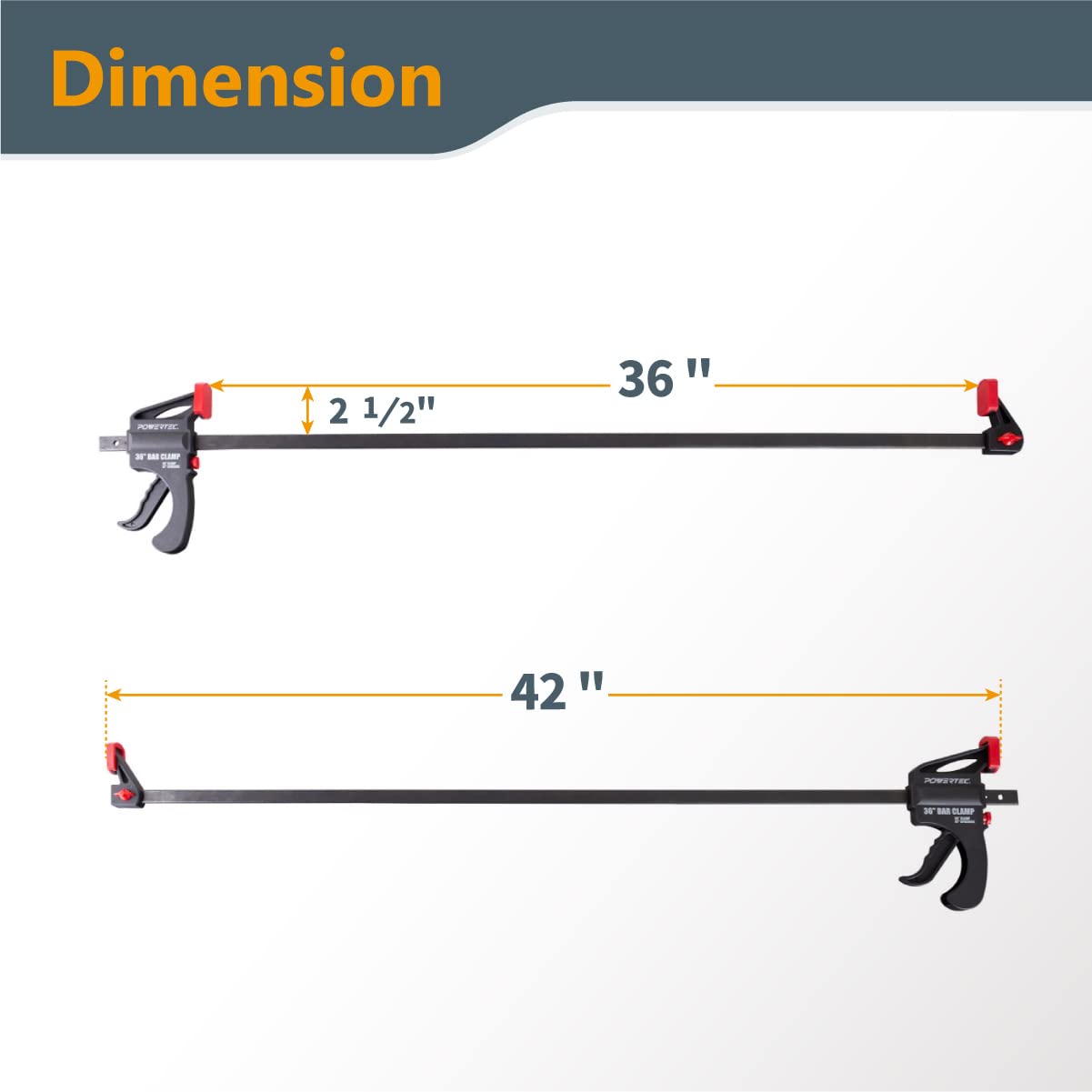 Amazon | POWERTEC 71597-Case6 36インチ バークランプ スプレッダー