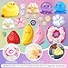 20Pcs Taba Squishy Pack Fidget Toys, Include Squishies Chick, Cat Paws, Hamster, Strawberry Toys, Sensory Toys for Kids, Classroom Birthday Gifts, Goodie Bag Stress Relief Toys (11big+9small)