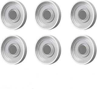 SKEIDO 3pair Magnetic Hooks Wall Mount Strong Magnet Remote Control Invisible Holder Keys Fridge Sticker Storage Hooks Home Organizer Hooks white