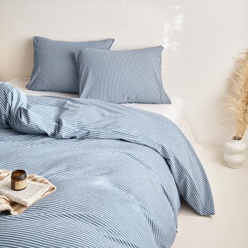Wake In Cloud A0243-BT3-Q(J) Striped Cotton Duvet Cover Set thumb #3