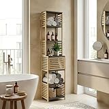 [en.casa] Estantería de Baño Kydesby de 6 Niveles Versátil Mueble Baño...