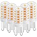 Produktbild G9 LED Glühbirne 3W Warmweiß 2700K, 420LM G9 LED Lampen, Entspricht 28W 40W Halogen birne, Kein Flackern LED G9 Leuchtmittel, AC 220-240V, 360°Abstrahlwinkel, 5er Pack