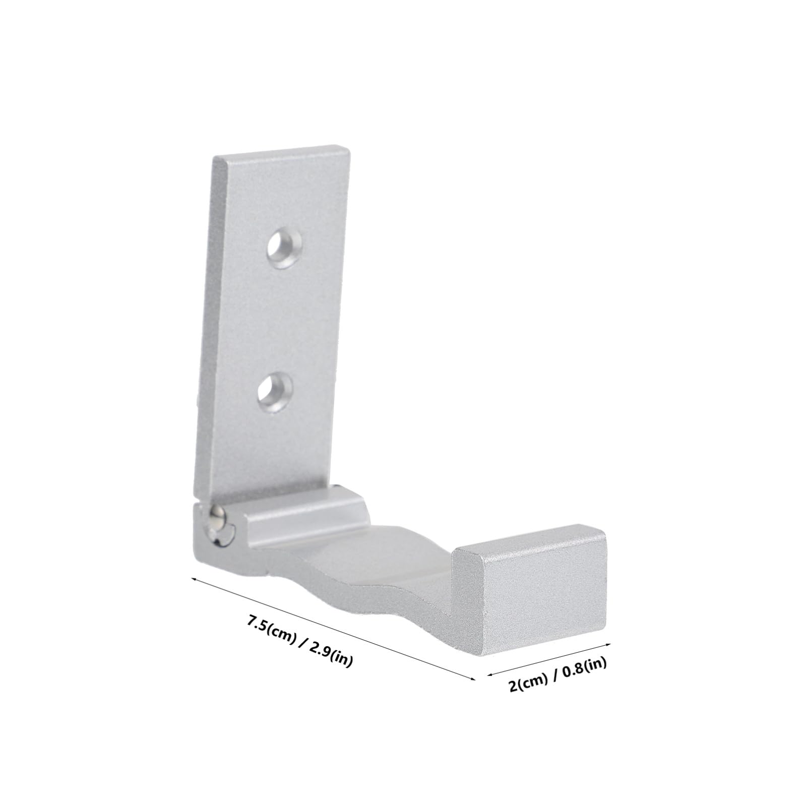 Ganchos De Pared Plegables De Aluminio Espacial, 6 Piezas (5 Plateados 1 Pegamento Sin Clavos), Resistentes Al Agua y Corrosión, Para Baño, Cocina y Dormitorio, Organizador Multiusos