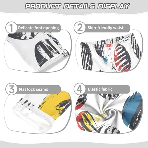 Toddler Girls Leggings Printed Yoga Pants Leggings Sport Pattern with Balls for Kids3