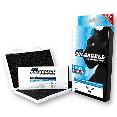 PolarCell Batterie pour LG G5 H850 | G5 Dual SIM H860 | G5 SE H840 | G5 Lite | Remplace la Batterie d'origine LG BL-42D1F | Batterie de Rechange puissante 2950...