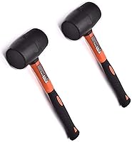 Vista 6 de Edward Tools Martillo de mazo de goma de 16 onzas – Cabezal de martillo de goma duradero y ecológico para camping, pisos, estacas de tienda