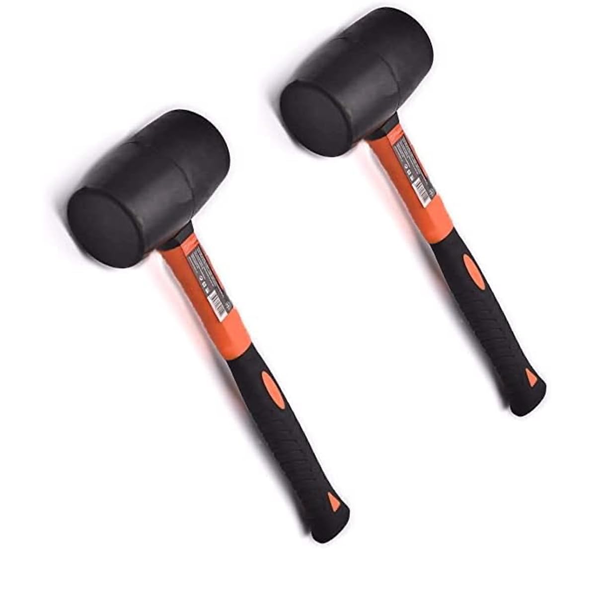 Edward Tools Rubber Mallet Hammer 16 oz - Durable Eco-friendly Rubber Hammer Head for Camping, Flooring, Tent Stakes, Woodworking, Soft Blow Tasks