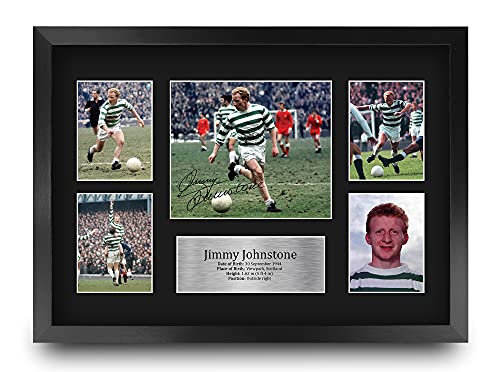 Cadre photo Jimmy Johnstone Celtic pour décoration salon de supporter