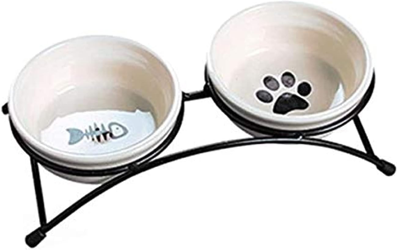 Cartoon Style Ceramic Feeder Pet Bowl