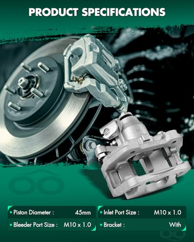 Image of SCITOO 18B5466 Rear Right Passenger Side Brake Caliper Fits For Ford For Explorer For Flex For Taurus 2013-2019,For Lincoln For MKS 2013-2015,For Lincoln For MKT 2013-2019, With Bracket,1PC